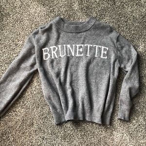 “Brunette” Crewneck Sweater